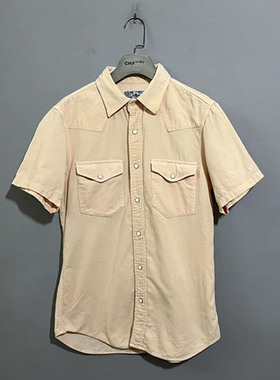 【上新价188】vintage  日本制古着DUFFER白贝母暗扣灯芯绒衬衫