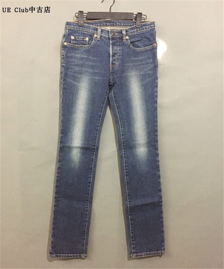 【原 价¥138】vintage 美国古着LEV1'S 542猫须刷白小直筒牛仔裤
