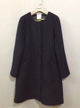 【原 价¥568】vintage 日本制  法国时装古着LANV1N圆领毛呢外套