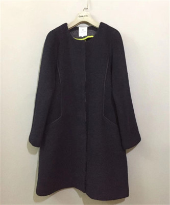 【原 价¥568】vintage 日本制  法国时装古着LANV1N圆领毛呢外套