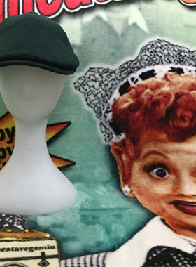 【原 价¥148】vintage 韩国制古着Benefe墨绿色气质款羊毛小偷帽