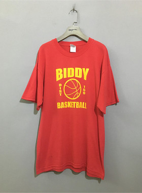 【上新价¥68】vintage 海地制  加拿大古着G1LDAN篮球赛无缝体恤