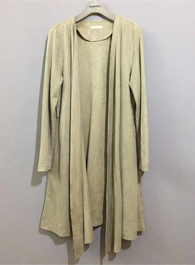 【原 价¥108】vintage 日本古着I'armoire deluxe仿麂皮长款衬衫