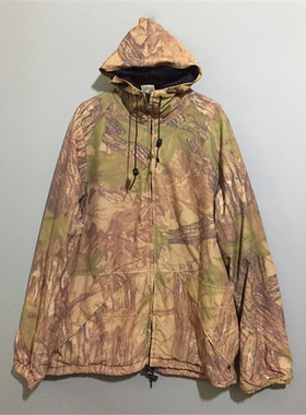 【Sold Out】vintage  美国古着WALLS & REALTREE树枝纹连帽风衣