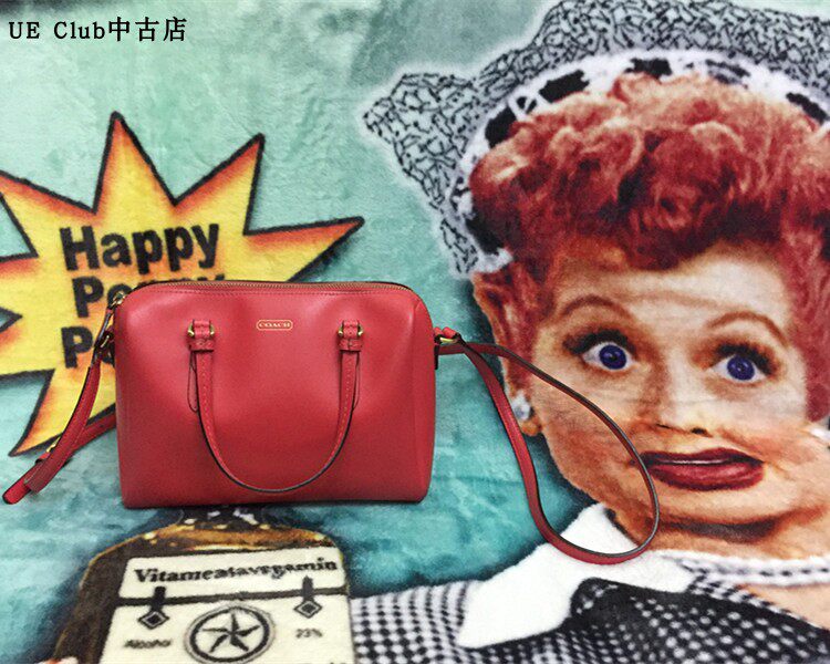 【原 价¥298】VINTAGETASTE  美国纽约古着CO*CH手提斜挎牛皮包