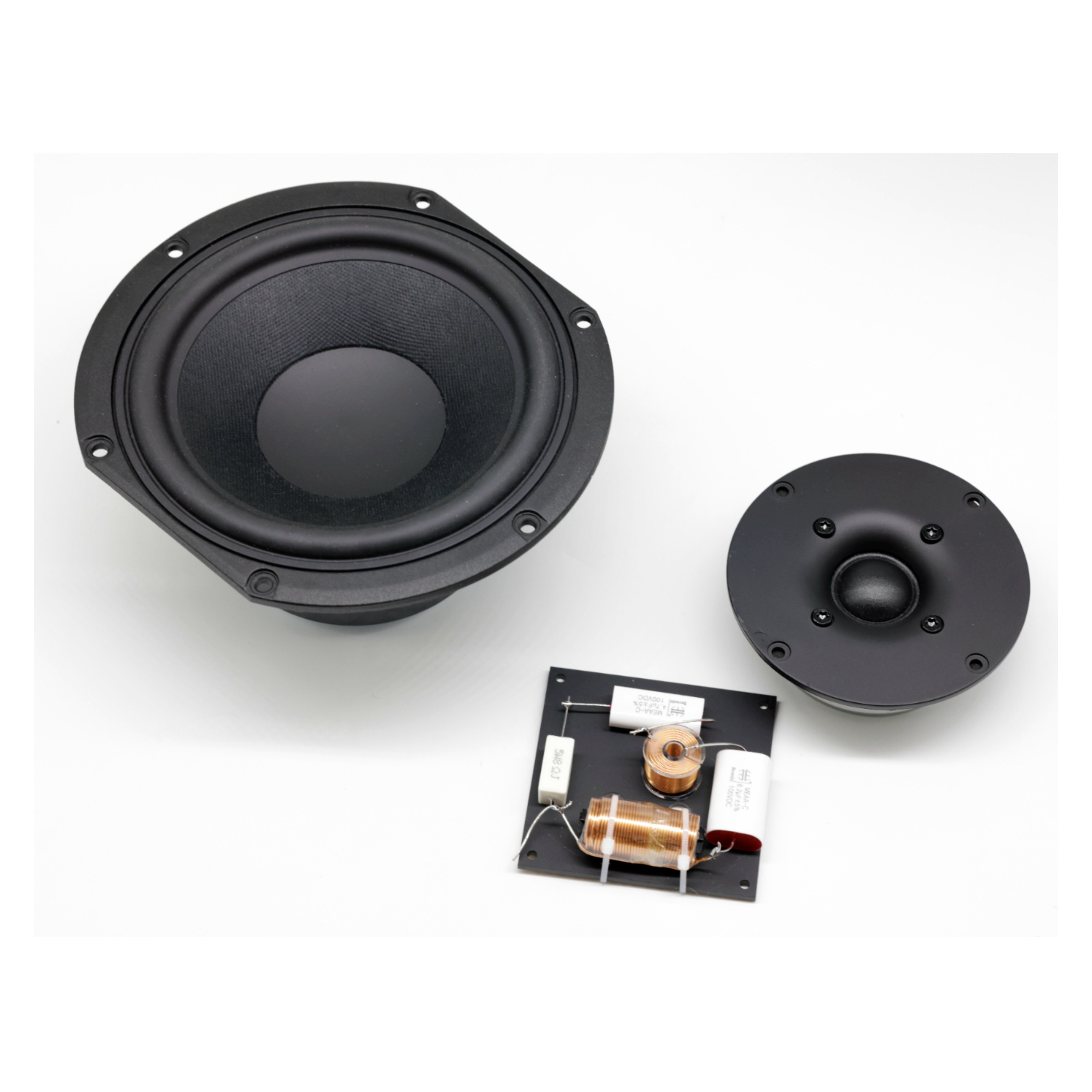 6.5寸二分频无源书架箱套件丝膜高音皮力亚士低音