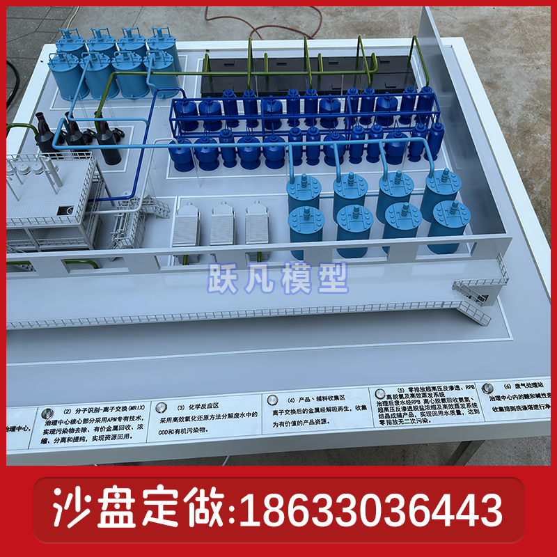 工业废水处理工艺流程沙盘模型制作水厂饮用水处理沙盘模型定做