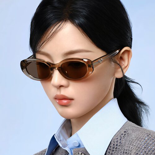 帕莎2025新品杨超越个性猫眼圆墨镜时尚女太阳镜PS3058可定制度数