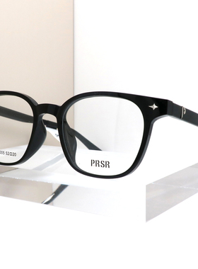 帕莎新款黑眼镜框板材素颜配度数防蓝光透明近视镜架男女PB75005