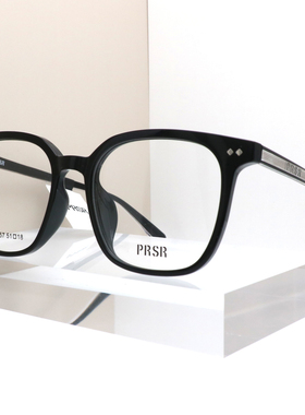 帕莎新款男女时尚方形眼镜框板材配近视度数防蓝光眼镜架PB75057