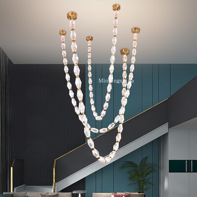 餐厅吧台吊灯高级感K9水晶