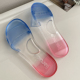 H.家薄荷糖女生 软软凉拖鞋 居家用室内外穿海滩水晶塑料浴室薄底