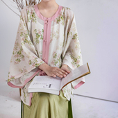 拟梦春枝 素日常 大摆松紧半裙国风汉服汉元 原创明制圆领半袖 短衫