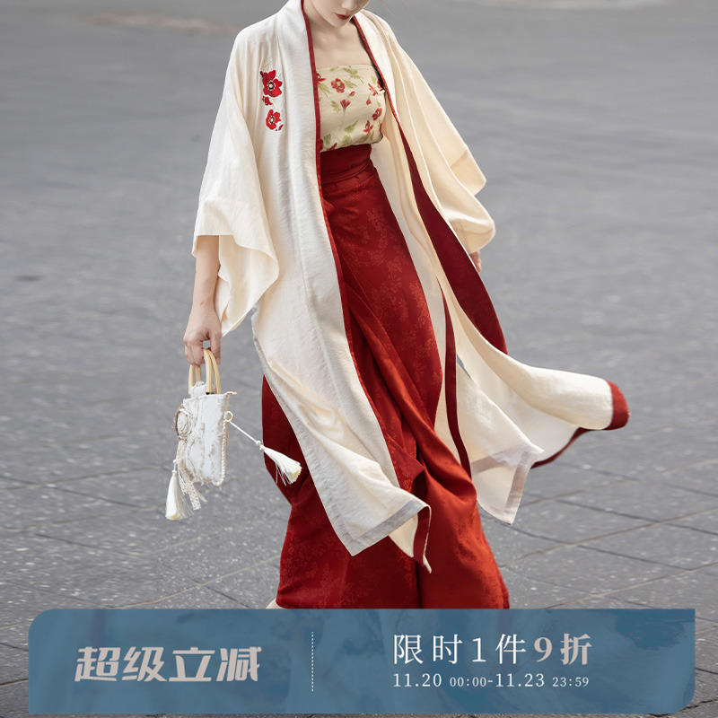 拟梦国风宋制旋裙通勤日常汉服