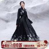 拟梦人间客国风原创仿螺钿马面裙新中式 日常上班穿改良短袖 汉服秋