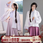 拟梦鸢尾梦国风原创仿貂绒毛衣飞机袖 外套日常汉服十破裙保暖春秋