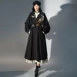 帅气百搭日常汉服刺绣圆领袍拟梦