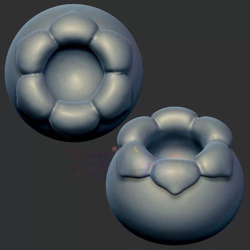 花朵小花铃兰花三维立体图3d打印stl文件圆雕图雕刻机3d模型2705