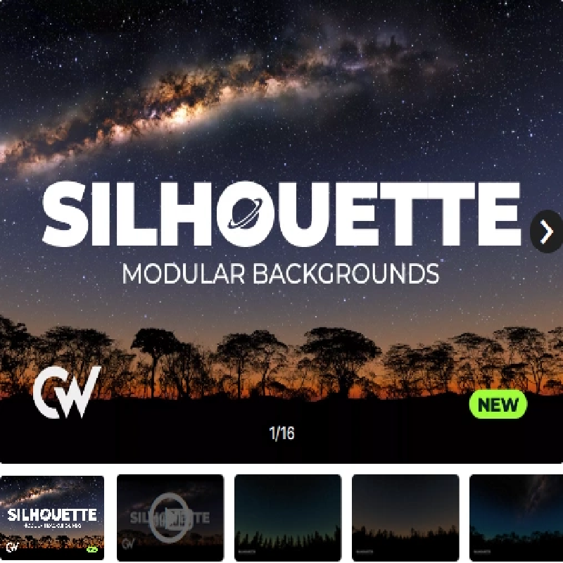 unity背景CW Silhouette - Modular Backgrounds