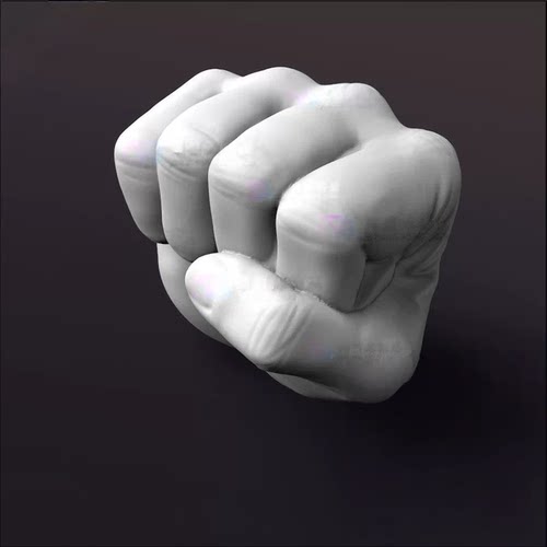 【非实物】拳头大权在握权利拳头诚信威信stl文件雕刻机3d模型