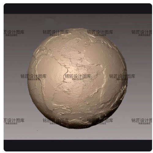 写实地球圆珠星球3d打印模型圆雕图obj科教文创摆件设计stl素材