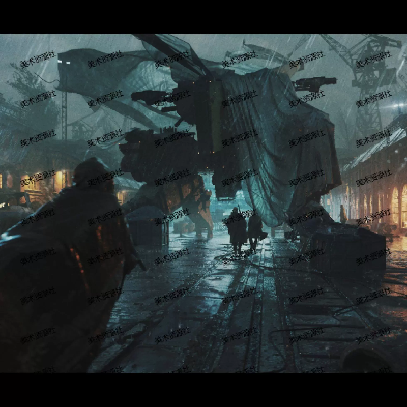 3D扫描模型 废墟楼房房屋建筑汽车路面超市maya模型blender