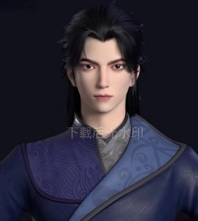 maya写实男人古风帅哥美男子武侠3D模型数字人物角色xgen毛发