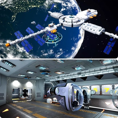 ue4/ue5空间站场景星际太空飞船内部宇宙飞行器地球虚幻5模型素材