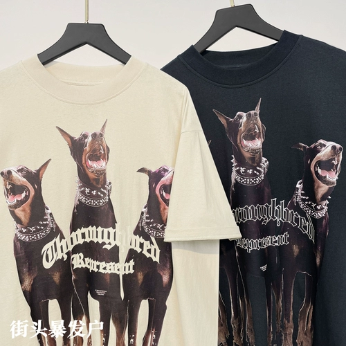 Заменить VTG Dooston Short -sleeed T -Fort Men's Tide Brand High Street Half -Sleeved American Retro Base Pare