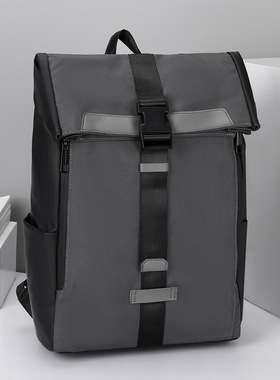 2026新款男士潮流双肩包通勤商务电脑包轻便背包休闲大容量旅行包