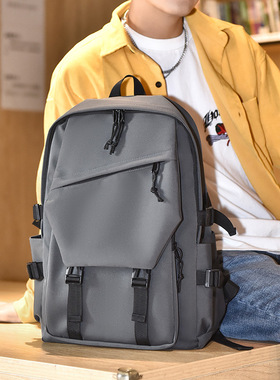 双肩包潮流森系简约情侣双肩背包初高中生大学生书包简约大容量包