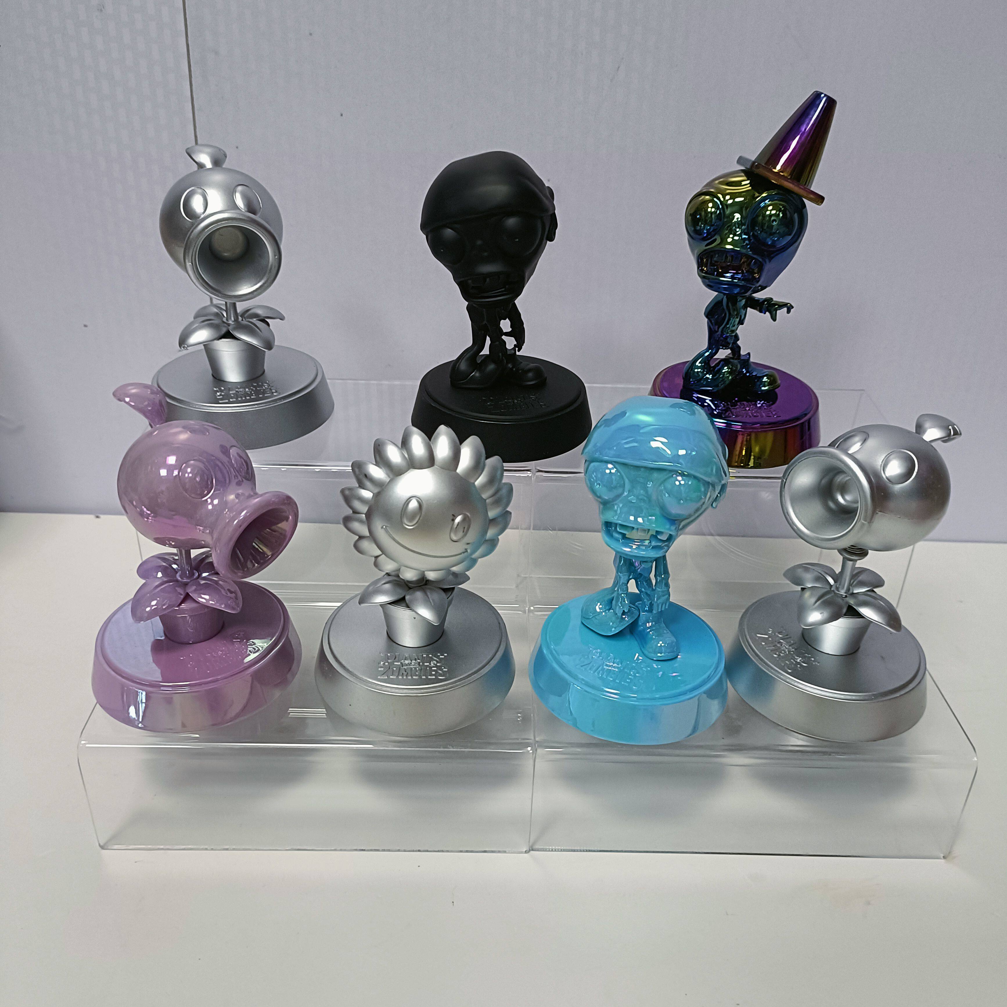 植物大战僵尸盲盒公仔手办摆件摇头向日葵豌豆海盗路障礼物玩具