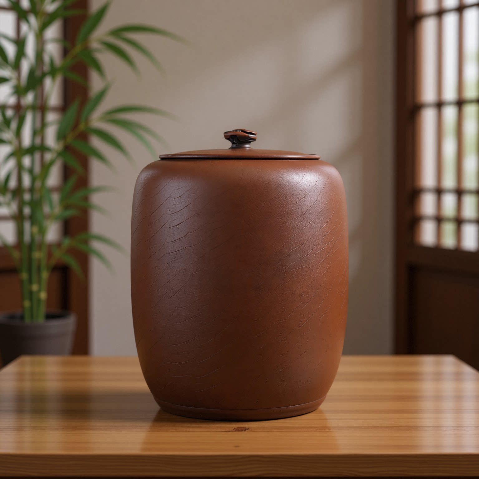 【滇匠企业店】建水紫陶茶叶罐缸图片