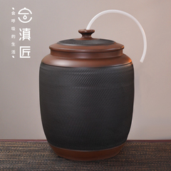 储水桶陶瓷水缸家用厨房老式带盖抽水茶台泡茶纯净水罐中式食品级