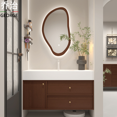 乔治中古风岩板热弯一体盆