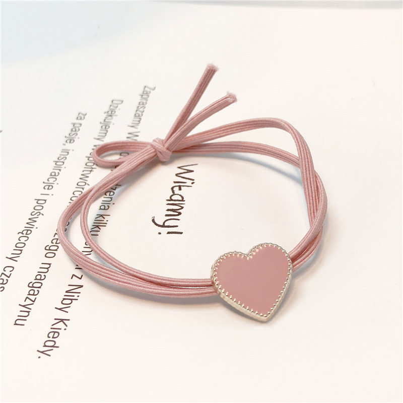 爱心发绳小清新简约个性森女系橡皮筋气质扎头发马尾头绳发圈头饰