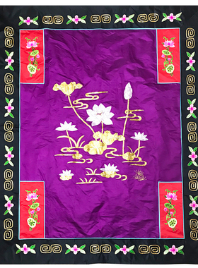 福慧佛具禅修用品僧服僧衣受戒法师方丈纯手工刺绣紫色卧具花具