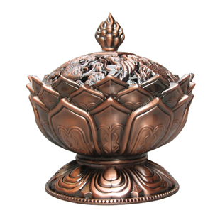 福慧佛具法器卧佛堂佛龛拜垫木鱼铃鼓铜庆引庆莲花合金八吉祥香炉