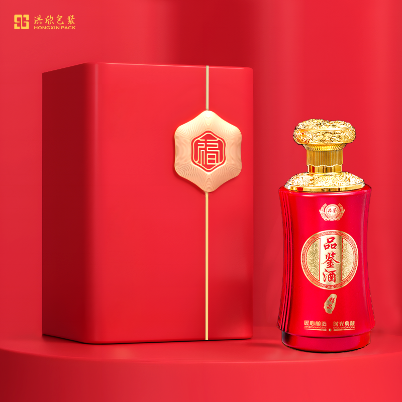 小批量酒瓶白酒礼盒新年酒盒定制