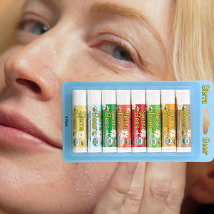 美国原装进口Sierra Bees润唇膏自然蜂蜡保湿防皴可可巧克力味