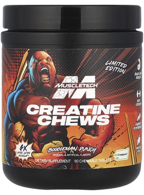 美国MuscleTech限量版麦斯泰克肌酸咀嚼片一水肌酸BoogiemanPunch
