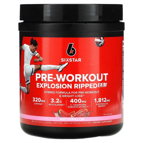 美国原装muscletech麦斯泰克SIXSTAR氮泵pre-workout支链氨基酸