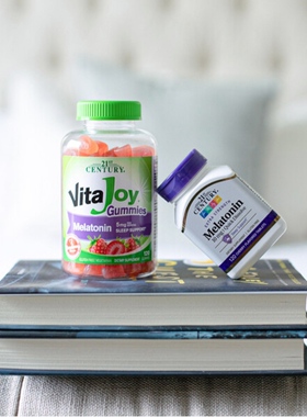 美国21ST褪黑素3mg5mg10mg改善melatonin草莓软糖助睡眠