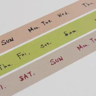 胶带分装 | 日本仓敷意匠胶带合集 星期 格子  旧书拼贴 波点