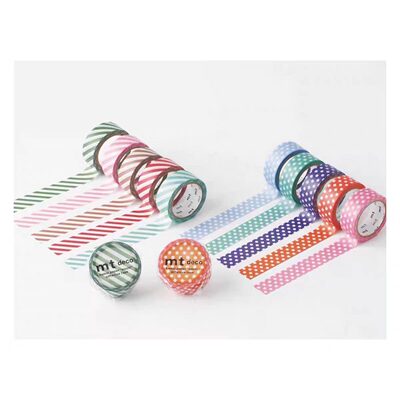 日本mt秋冬水玉波点斜纹和纸胶带