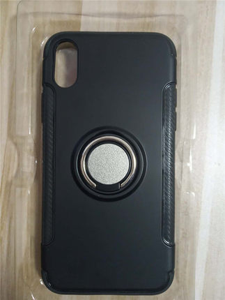 现货适用于iPhone X CASE Ring armor圆扣指环支架硅胶防摔手机壳