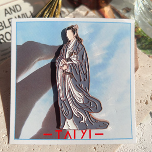 【太一现货】偶像章肖战北堂墨染王爷形象抱猫款精品金属烤漆徽章