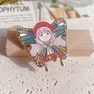 【现货】太一阿尼亚间谍过家家仿珐琅透明漆金属磁扣徽章冰箱贴