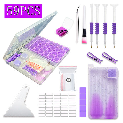 钻石画工具收纳胶泥点钻笔神器