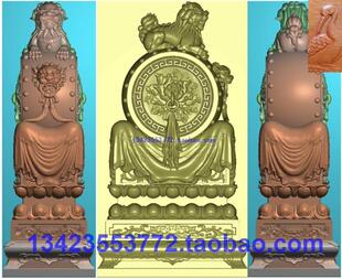 网红狮子门墩 stl 三维立体浮雕图精雕图雕刻图灰度图四面加工